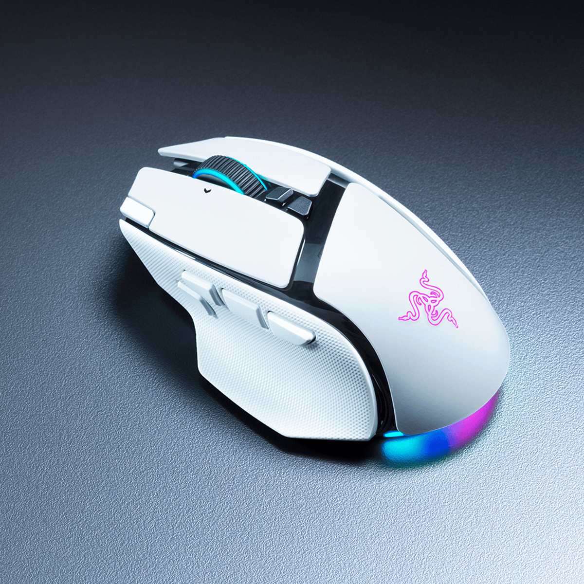 Razer Basilisk V4 Pro 8kHz 三模無線遊戲滑鼠(白色)