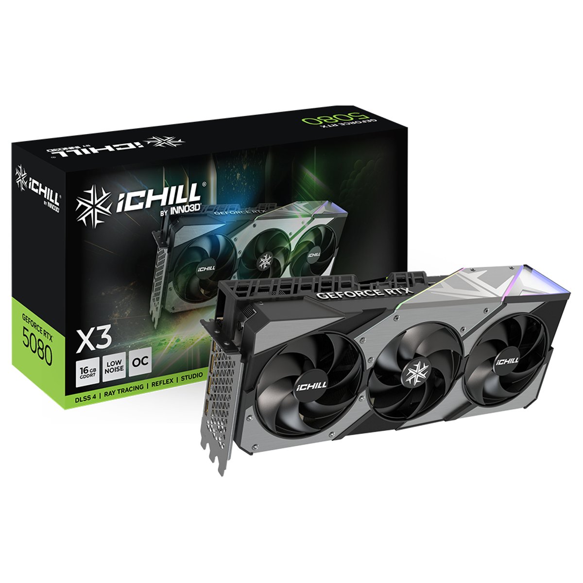 Inno3D GeForce RTX5080 iCHILL X3 V2 16GB GDDR7 顯示卡