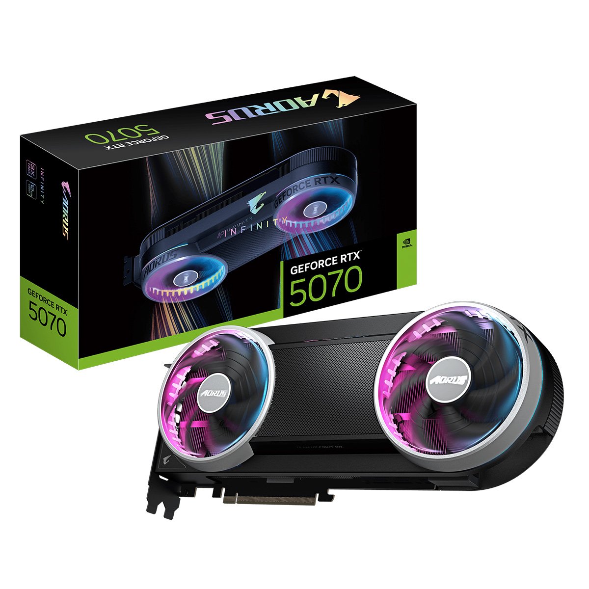 Gigabyte AORUS GeForce RTX5070 INFINITY 12GB GDDR7 顯示卡
