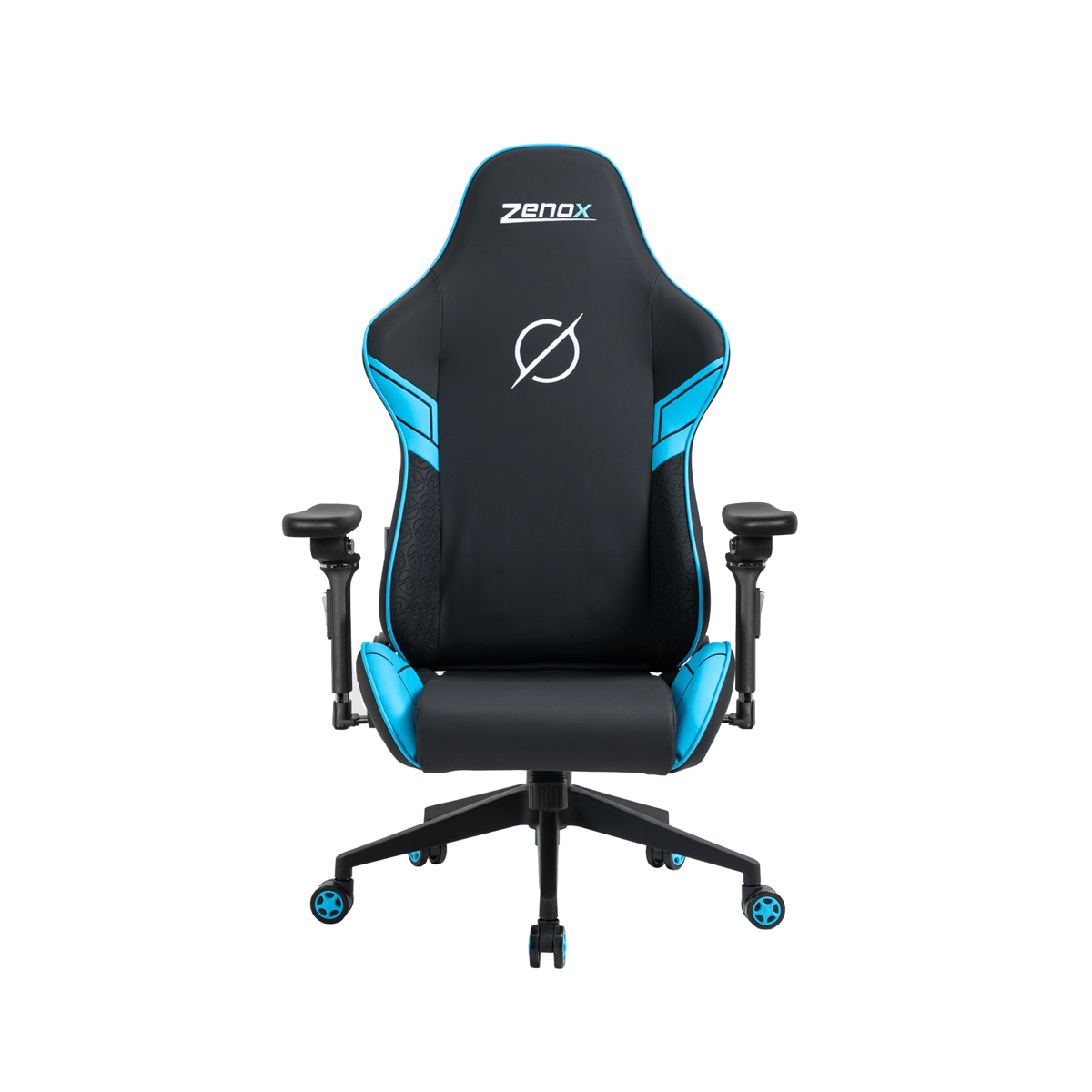 C255B Zenox Saturn MK-2 人體工學高背電競椅(5D 扶手)(Leather/Sky Blue)