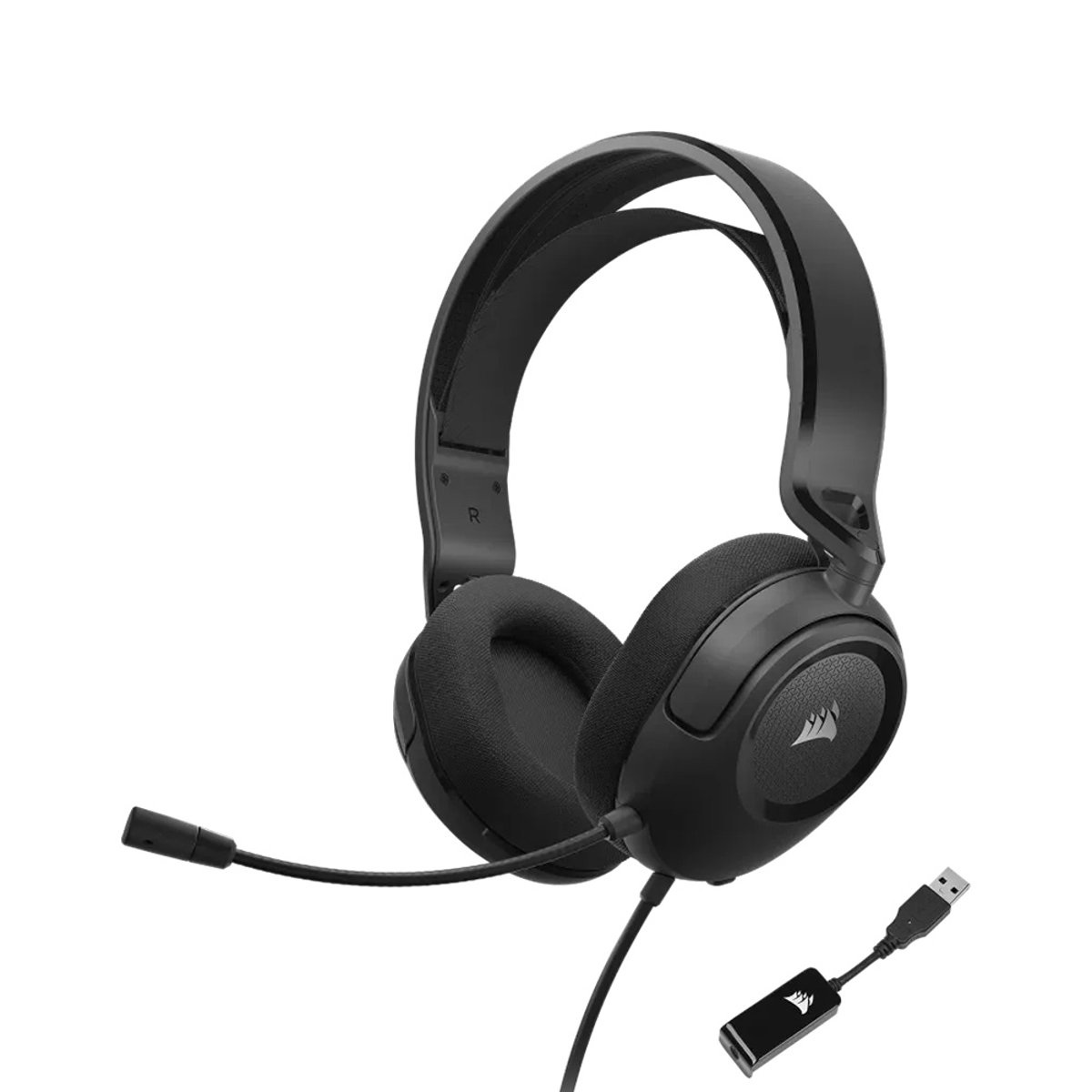 Corsair HS35 V2 Surround 多平台有線遊戲耳機(碳纖維)