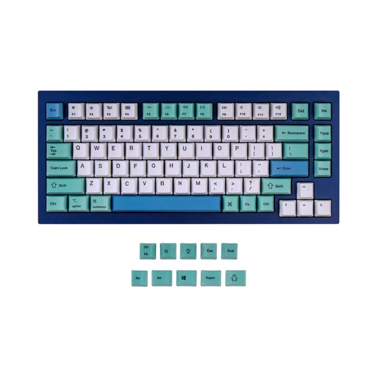 Keychron OEM Dye-Sub PBT Set C 鍵帽套裝(T1)(Iceberg C)