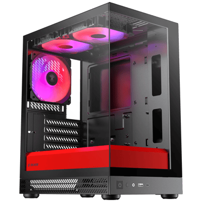 Okinos Aqua UNO MATX機箱(SCARLET)