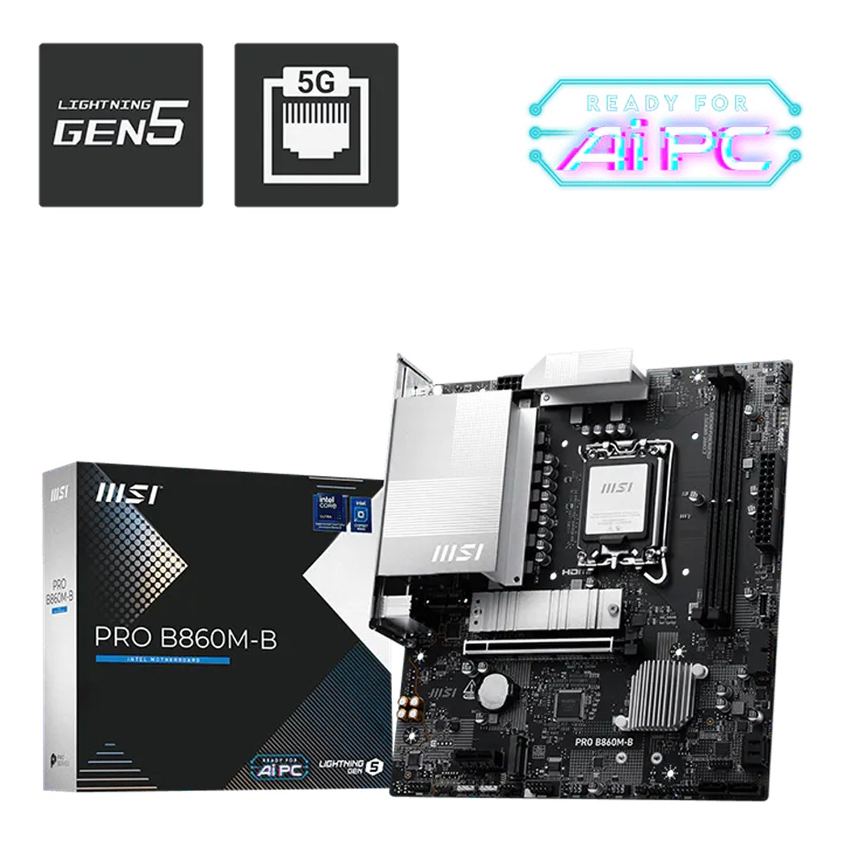 MSI PRO B860M-B WIFI mATX主機板
