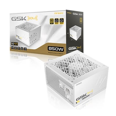 Antec GSK V2 850W ATX3.1 金牌全模組電源供應器(白色)
