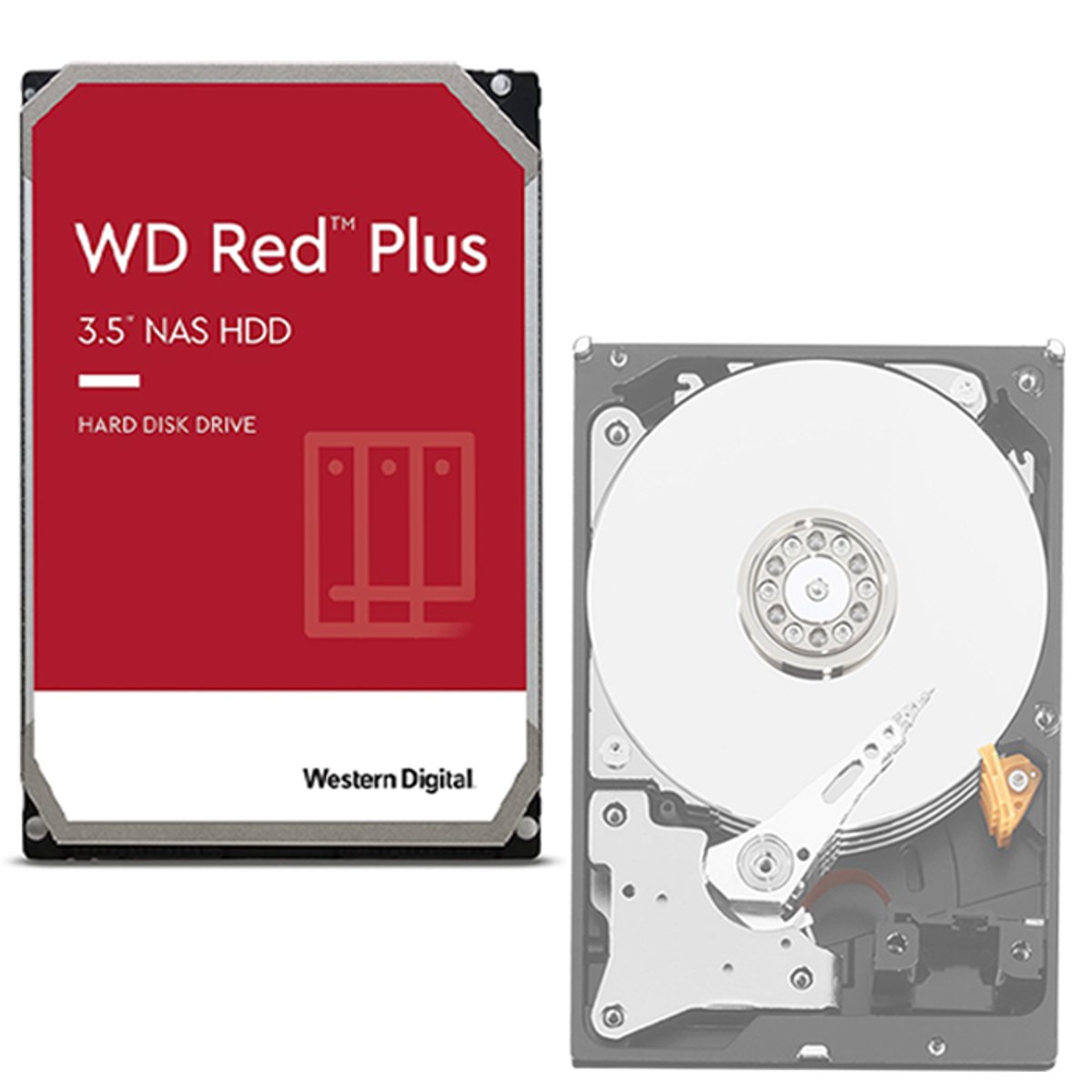 Western Digital RED Plus 3.5-inch 5640rpm SATA3 Internal HDD 8TB (WD80EFPX)(8TB)