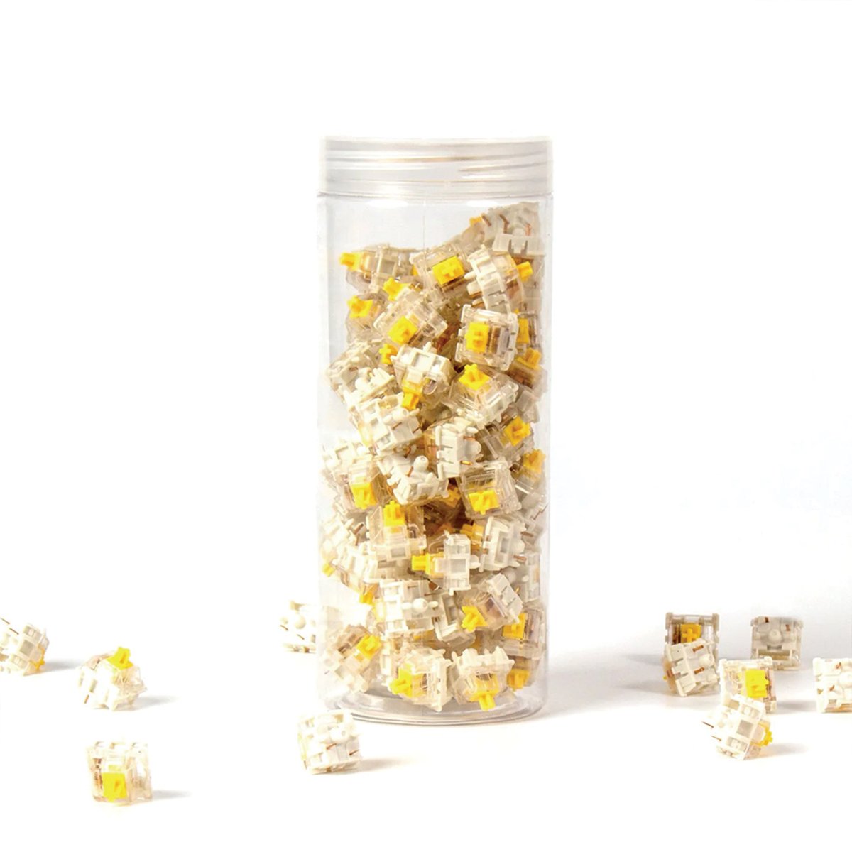 Gateron Silent Yellow Switch 鍵軸 Linear-50g 110粒 (G49)(Silent Yellow)