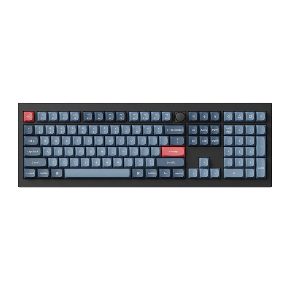 Keychron V6 Max (V6M-D1) QMK/VIA 無線客製化機械式鍵盤(碳黑款-Gateron Jupiter 紅軸)
