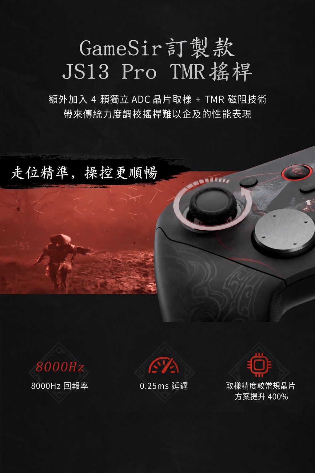 GameSir JS13 Pro TMR磁阻搖桿