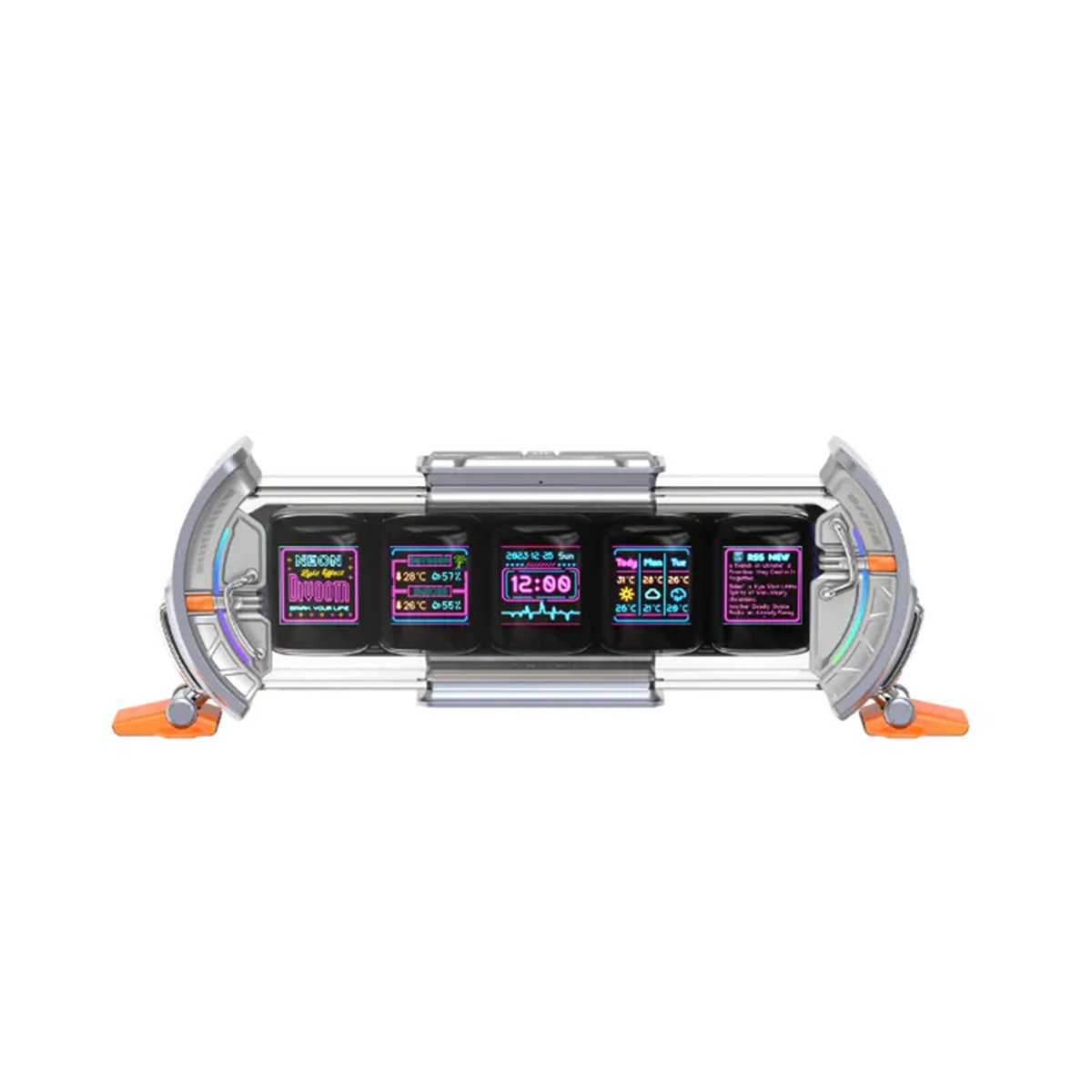 Divoom Times Gate 像素藝術信息展示時鐘桌搭(灰色)
