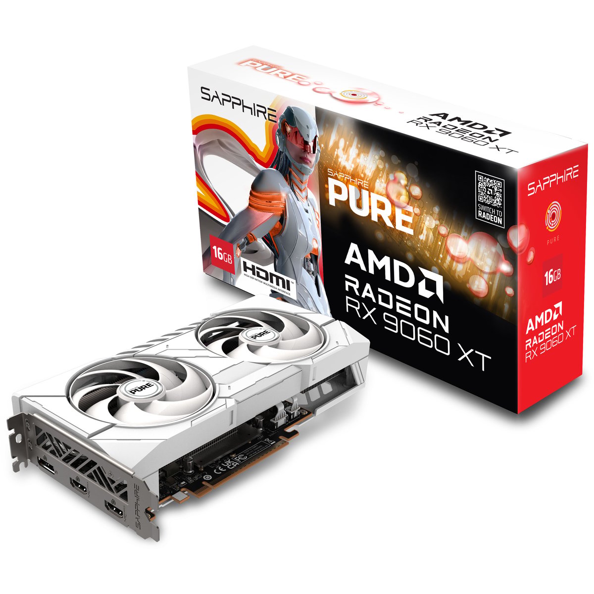 Sapphire Pure AMD Radeon RX9060XT 16GB OC GDDR6 顯示卡
