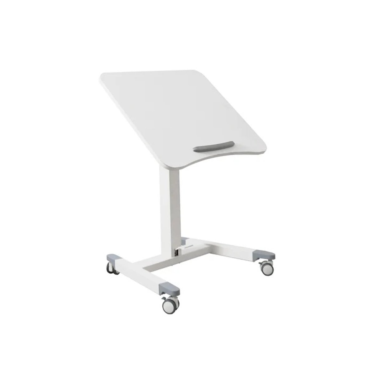 Zenox Ergonomics Rover Mobile Standing Desk 移動式手動升降人體工學辦公枱(白色)