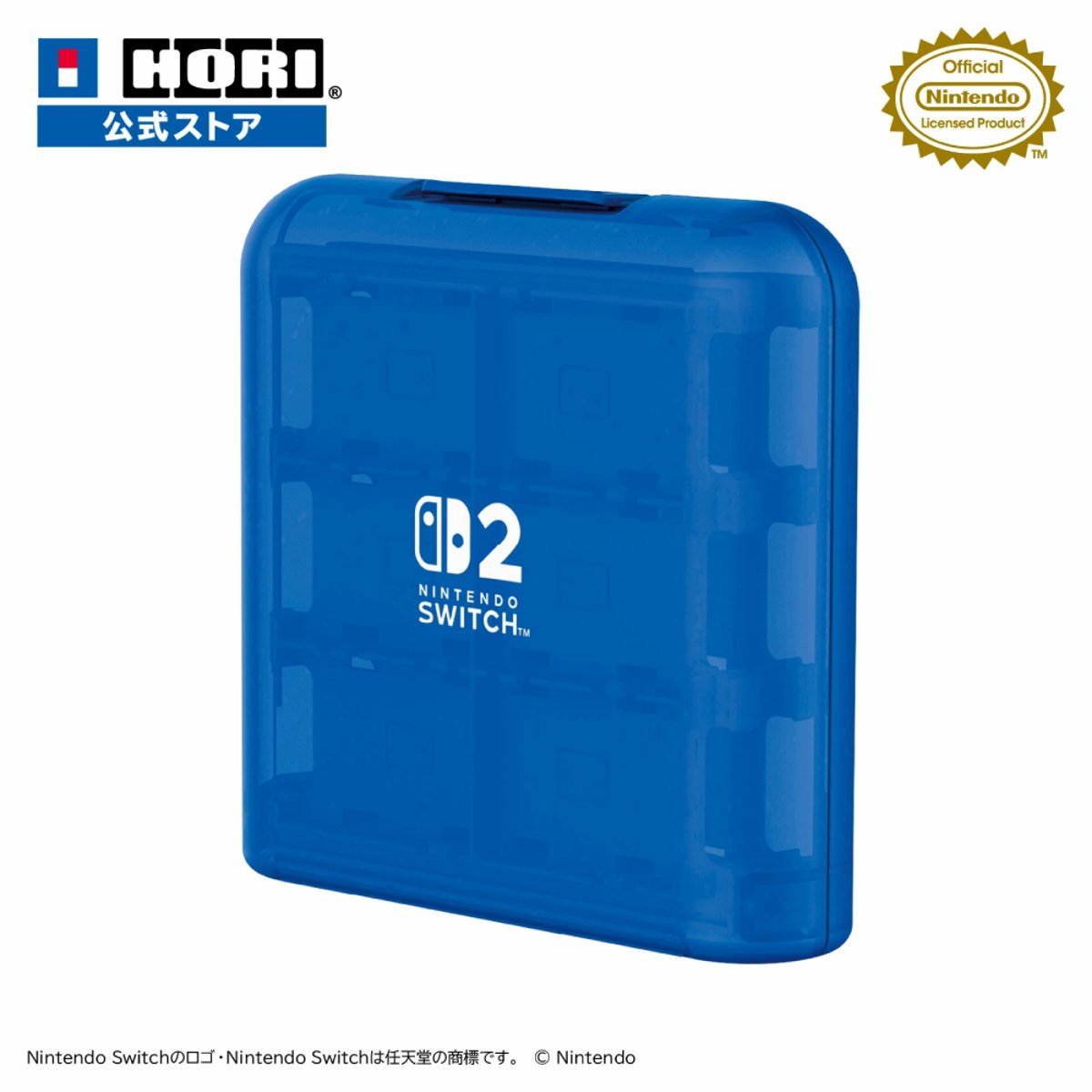 HORI 遊戲卡盒(透明藍色-24枚收納)