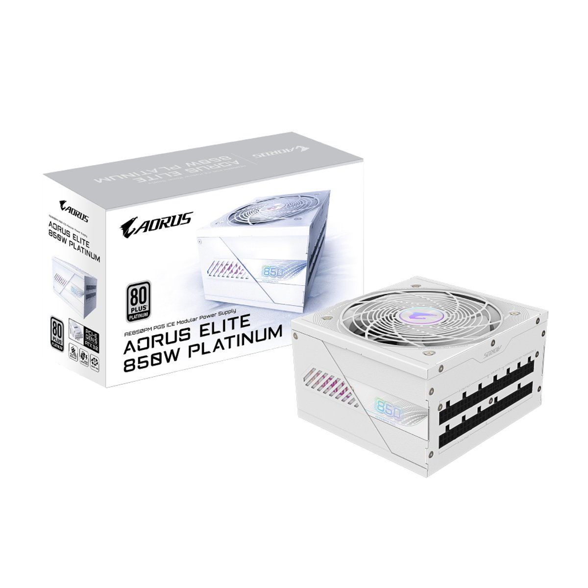 Gigabyte AORUS Elite P850W ICE 白金牌 全模組電源供應器