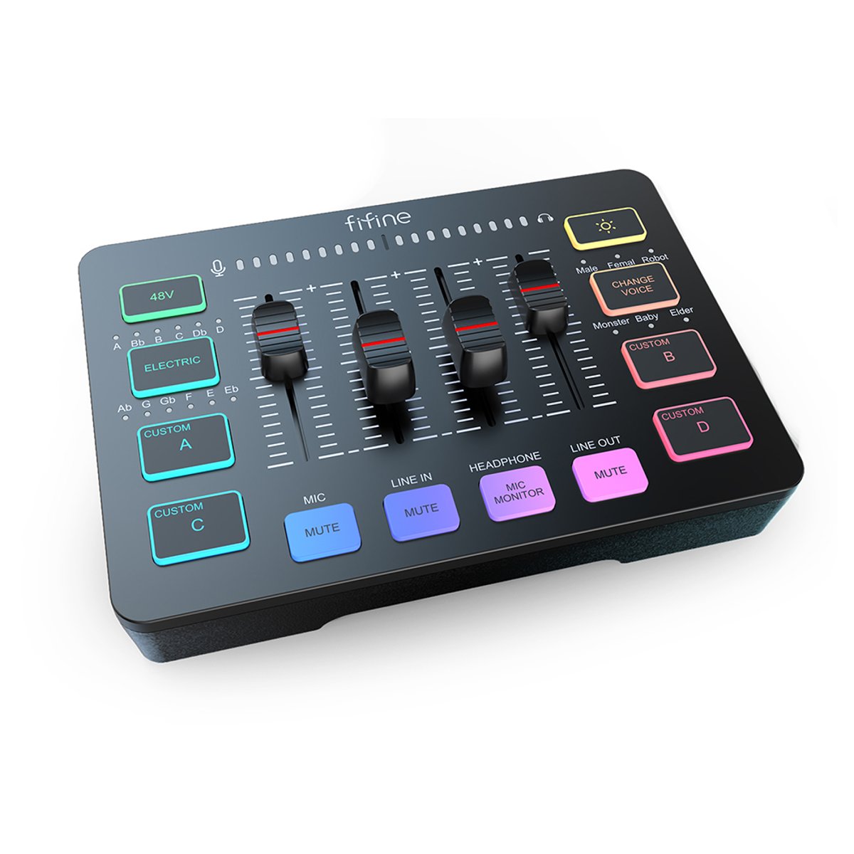 FIFINE AMPLIGAME SC3 遊戲專用直播混音器(黑)