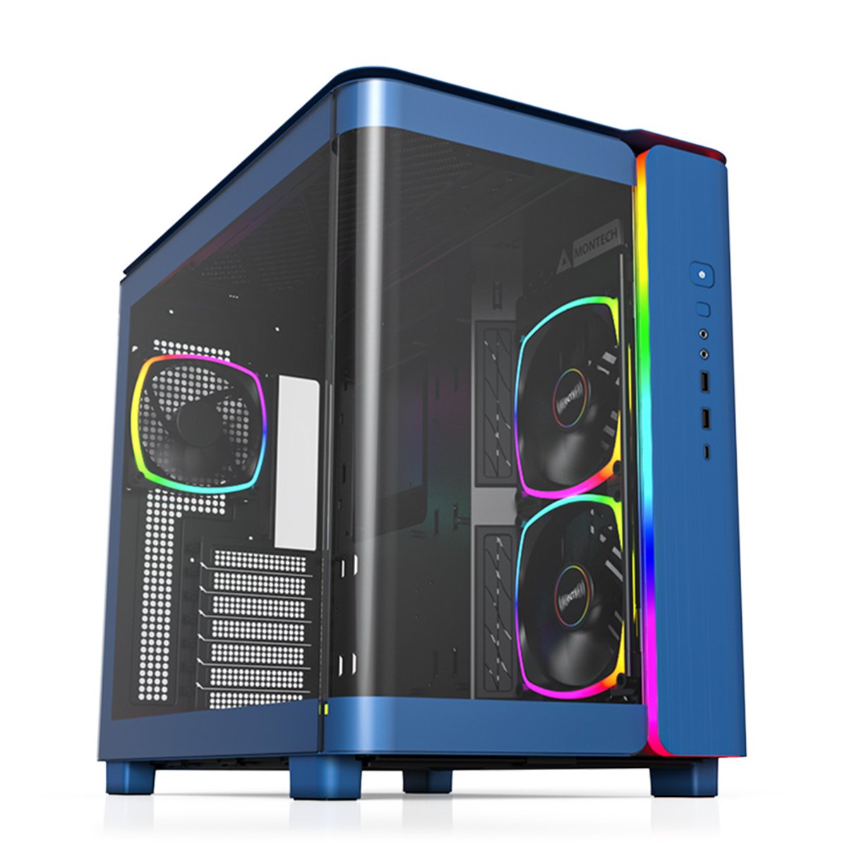 Montech KING 95 PRO ATX機箱(藍色-MO-CA-KING95-PRO-BLUE)