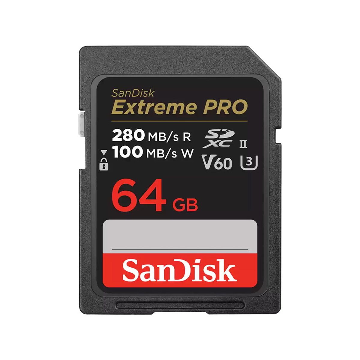SanDisk SDSDXEP-064G-GN4IN EXTREME PRO SDXC V60 U3 C10 UHS-II 280MB/S R 100MB/S W 記憶卡(64GB)