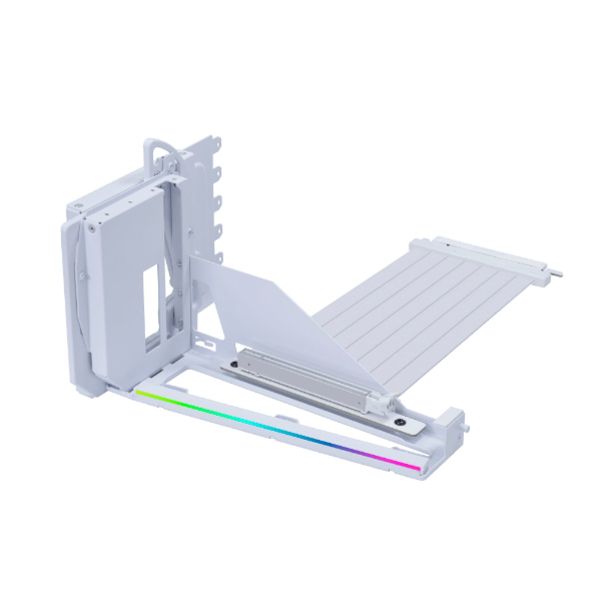 LIAN LI PCIe 5.0 4-slot Riser 多向垂直GPU套件(白色)
