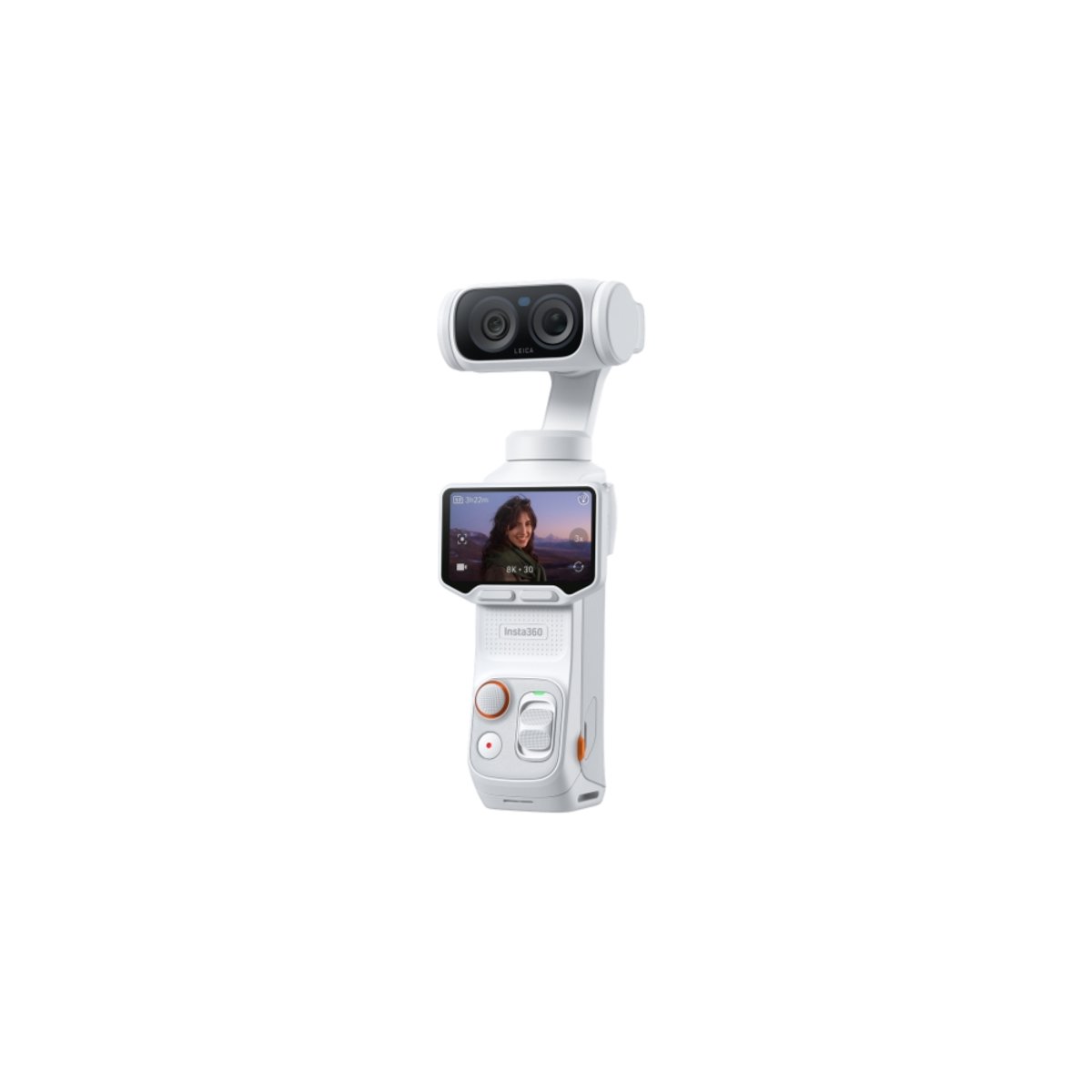 Insta360 Luna Ultra 三軸 8K 徠卡雙鏡頭旗艦雲台相機(標準套裝-月光白)