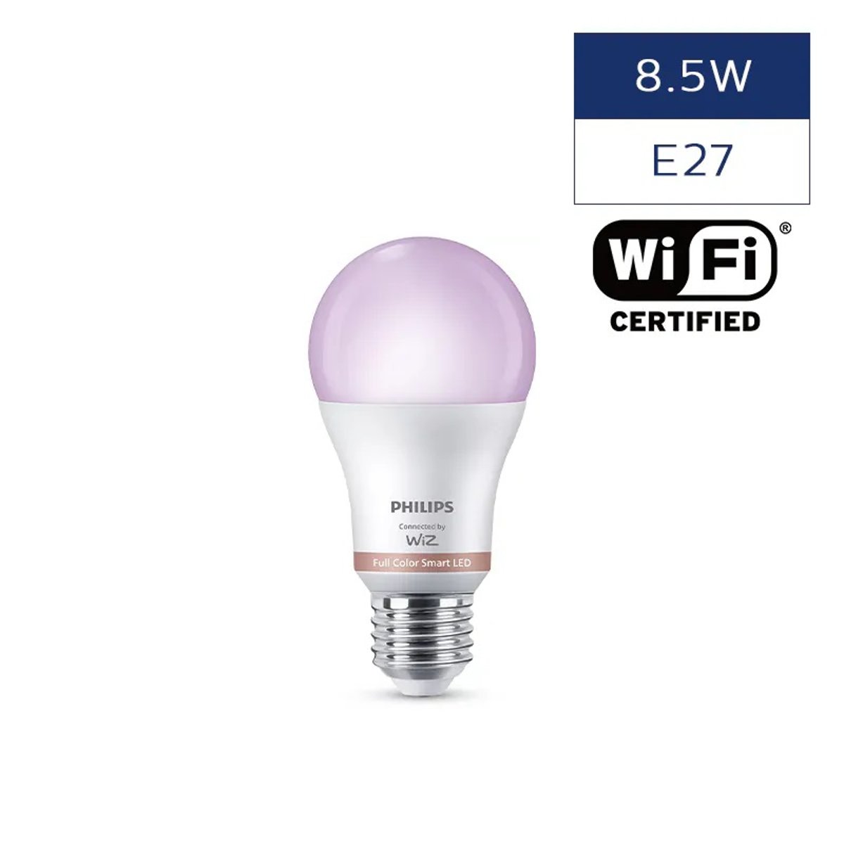 Philips Smart LED 8.5W A60 E27 WiZ 彩光+冷暖白光智能燈泡