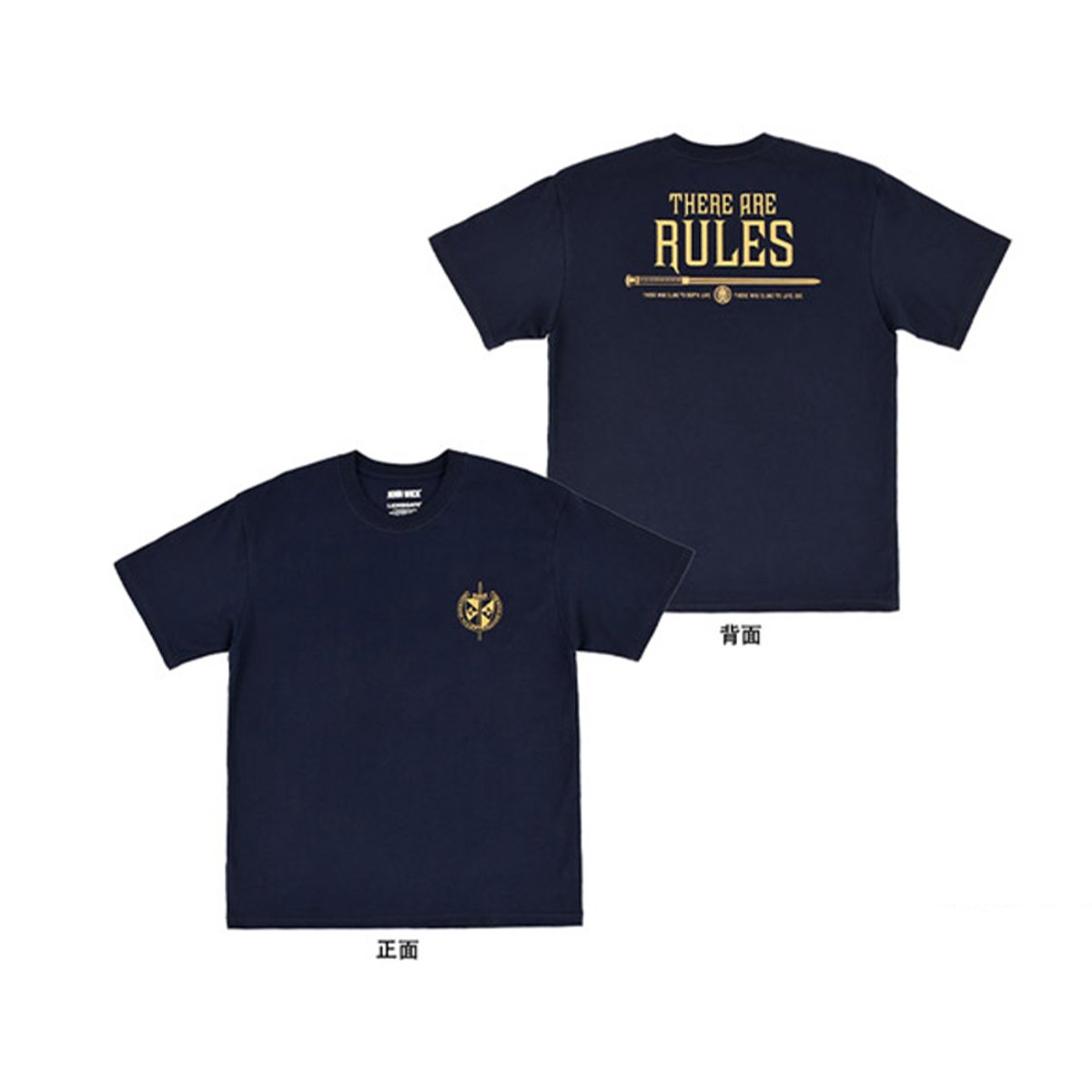 Fanthful 殺神 John Wick 純綿T-Shirt [高桌侯爵](海軍藍)(高桌侯爵-XL)