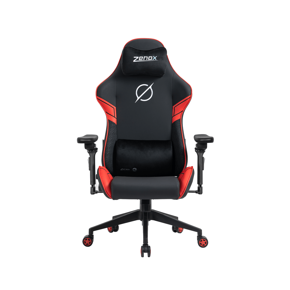 C255D Zenox Saturn MK-2 人體工學高背電競椅(5D 扶手)(Leather/Red)