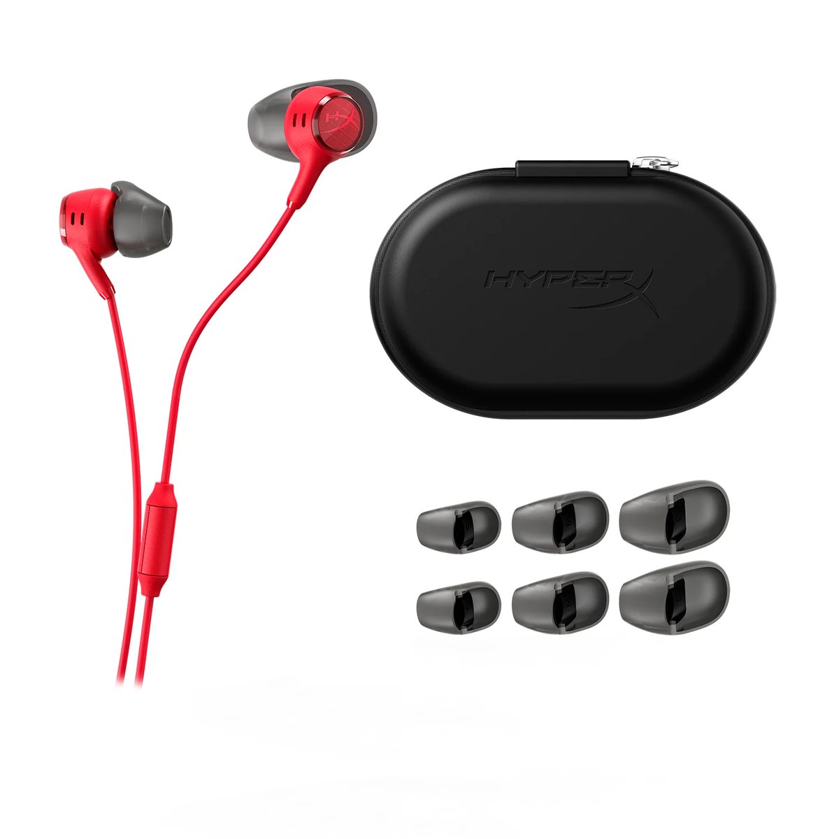 HyperX Cloud Earbuds 3 有線入耳式遊戲耳機(3.5mm-紅色)