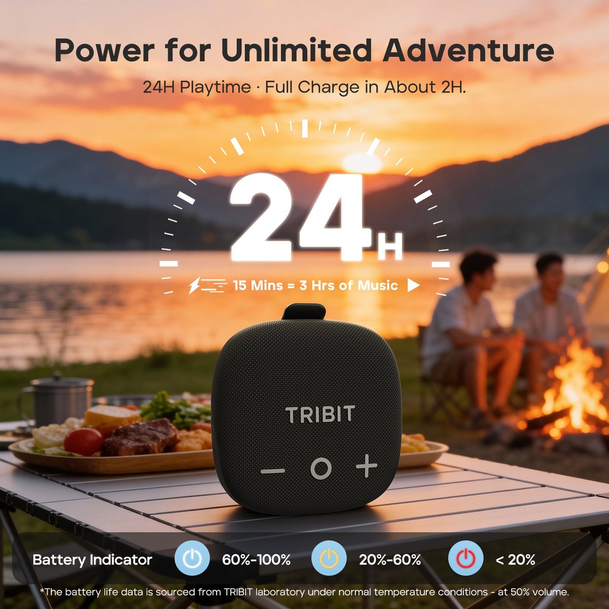 Tribit StormBox Micro 3 便攜式防水藍牙喇叭(黑色)