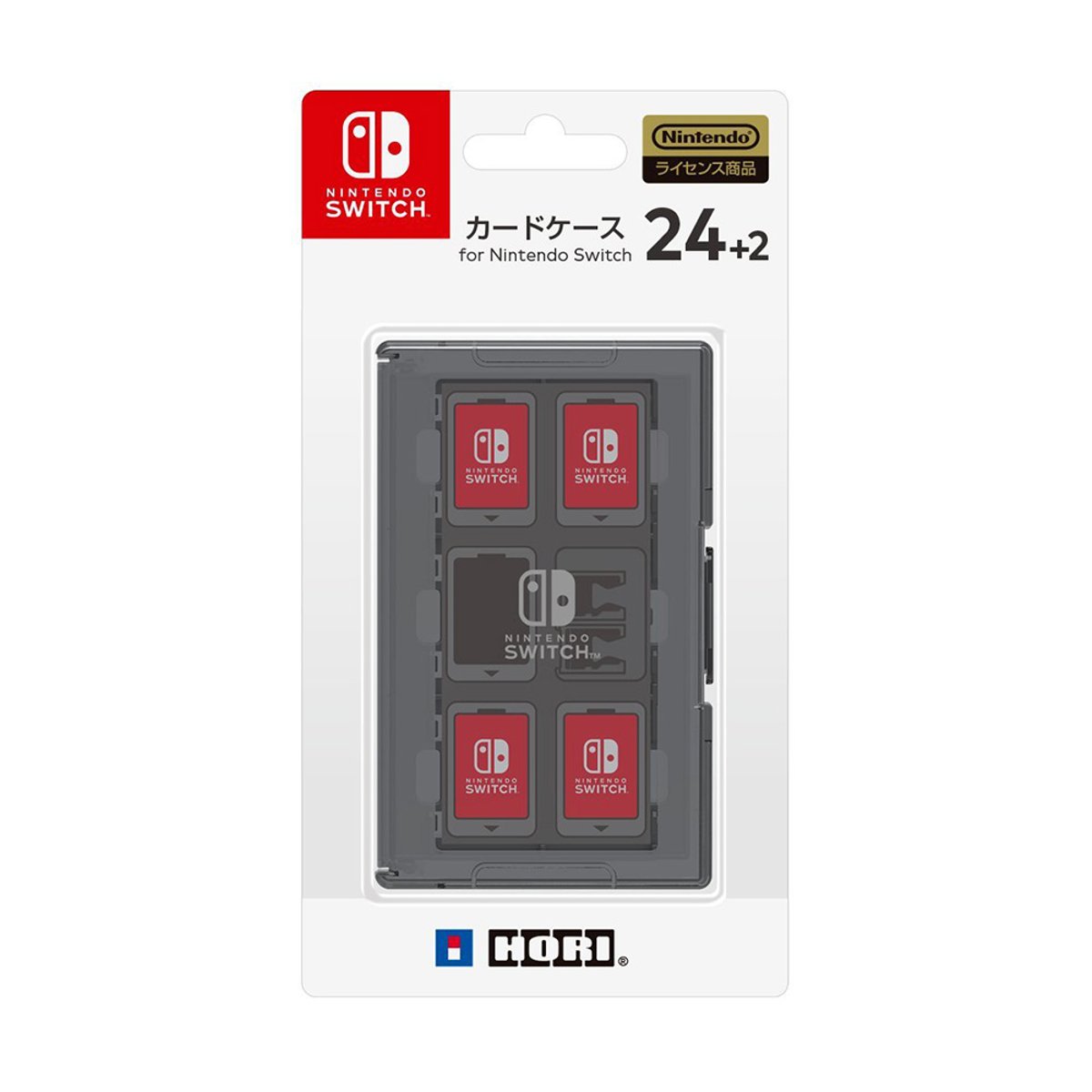 HORI NSW-025 NS 遊戲卡收納盒 24+2枚裝(黑)