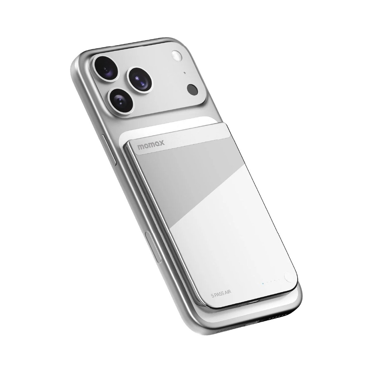 MOMAX 1-Power S.Pass Air 5000mAh 超薄磁吸流動電源(IP180)(銀色)