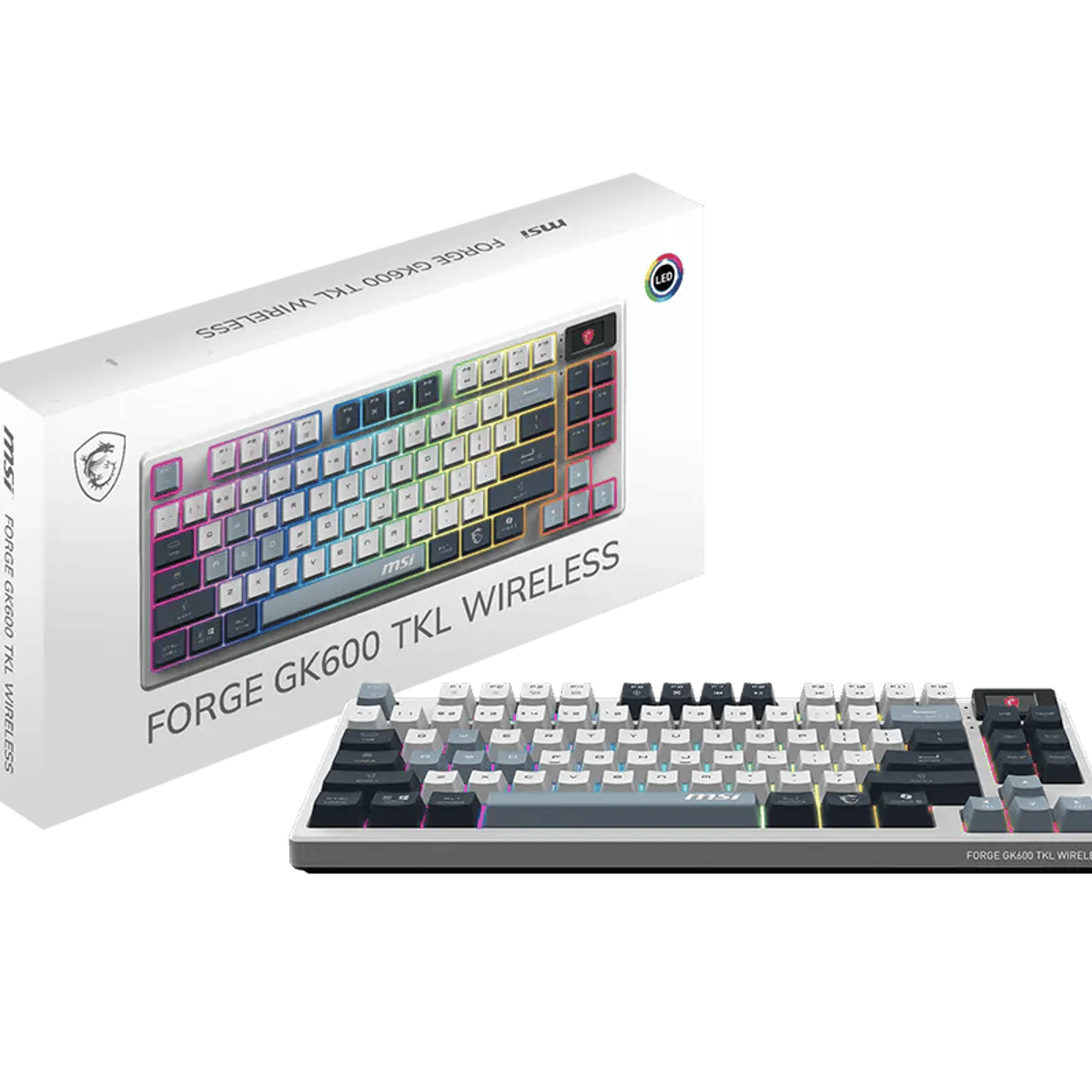 MSI FORGE GK600 TKL WIRELESS SKY 三模無線機械鍵盤