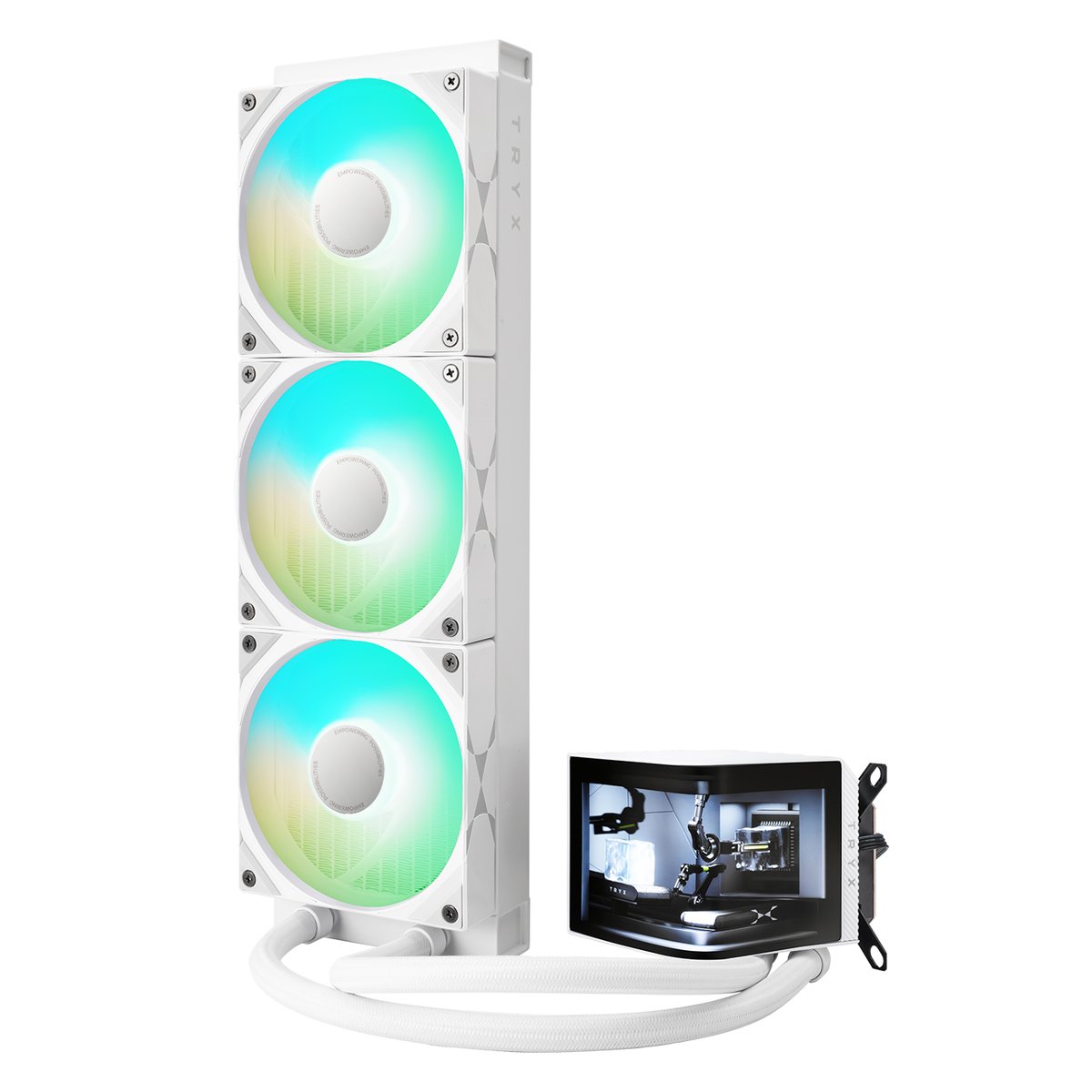 TRYX PANORAMA ARGB 360  L形屏幕 水冷散熱器(白色-ARGB)