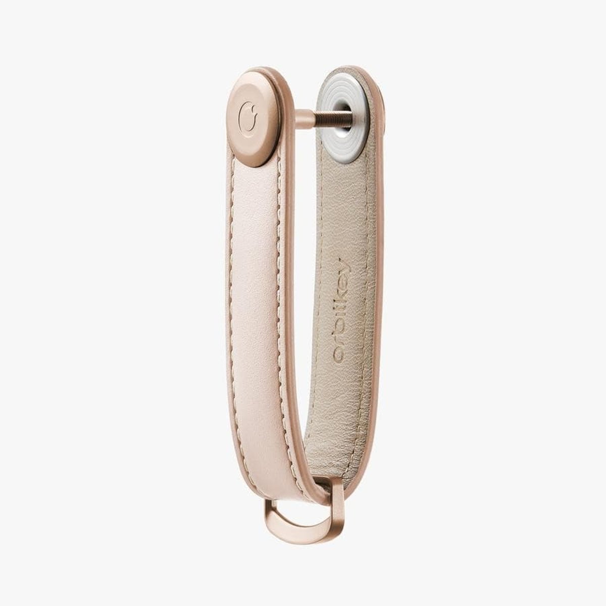 Orbitkey Leather Key Organiser 皮革鎖匙收納帶(玫瑰金扣-淺粉)
