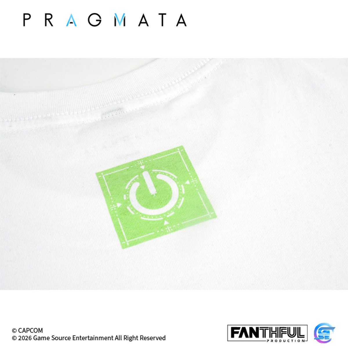Fanthful《人機迷網》Pragmata 純棉T-Shirt(XL-白色)