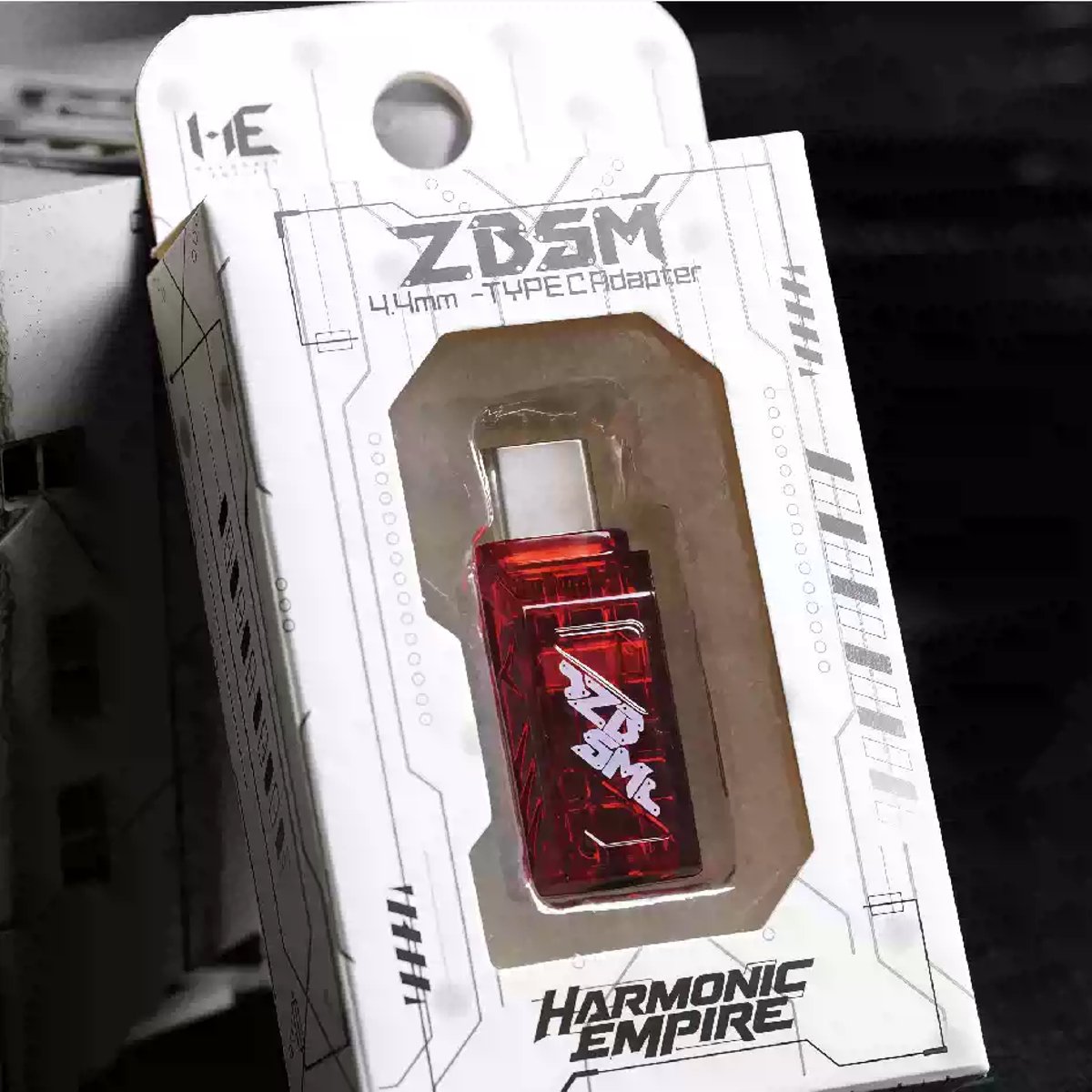 Harmonic Empire 蛇矛｜ZBSM Type-C to 4.4mm 轉接插頭