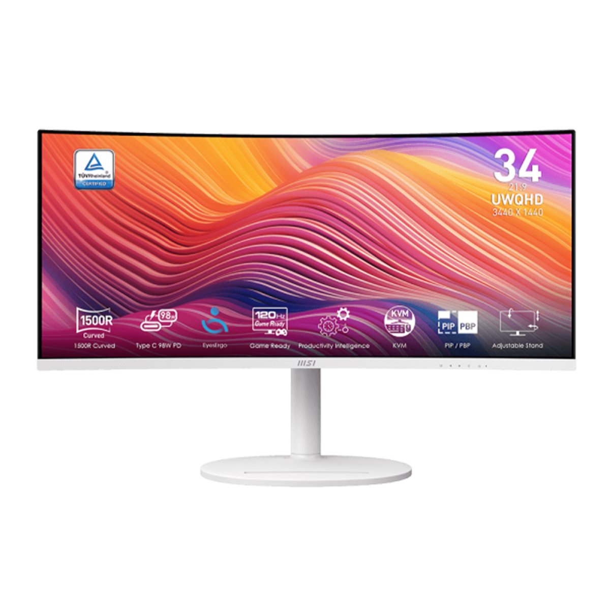 MSI Modern MD342CQPW 34吋 120Hz VA UWQHD 文書辦公顯示器