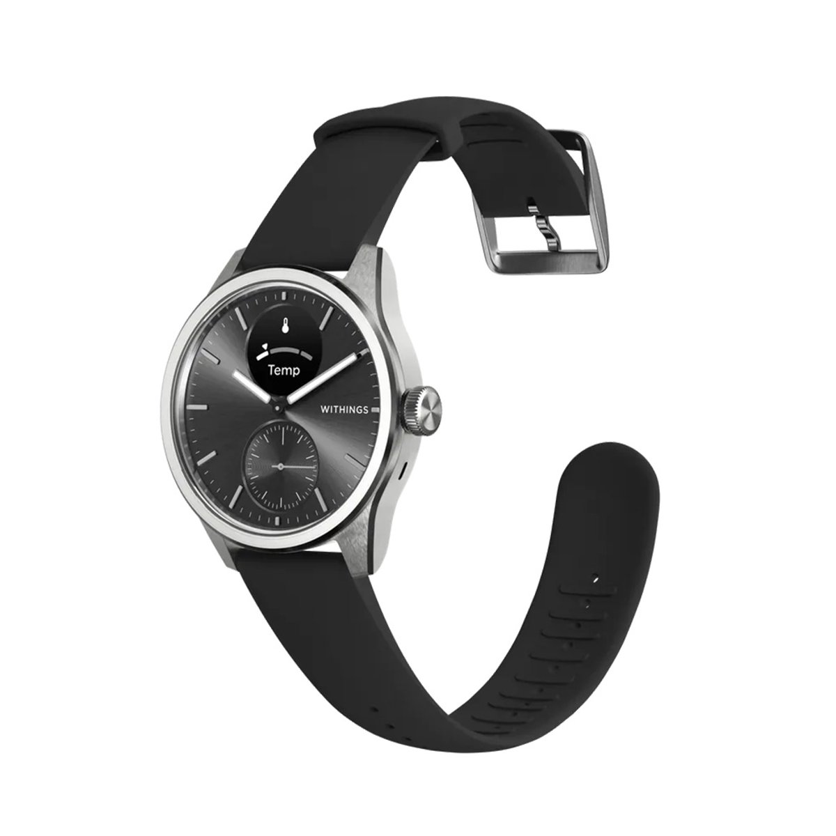 Withings ScanWatch 2 混合指針式智能手錶(Black-黑色-42mm)