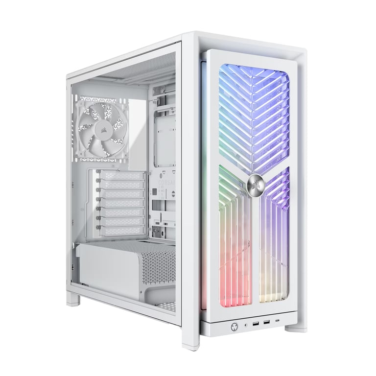 Corsair FRAME 4000X RS ATX中塔機箱 | 支援背插主板(白色)