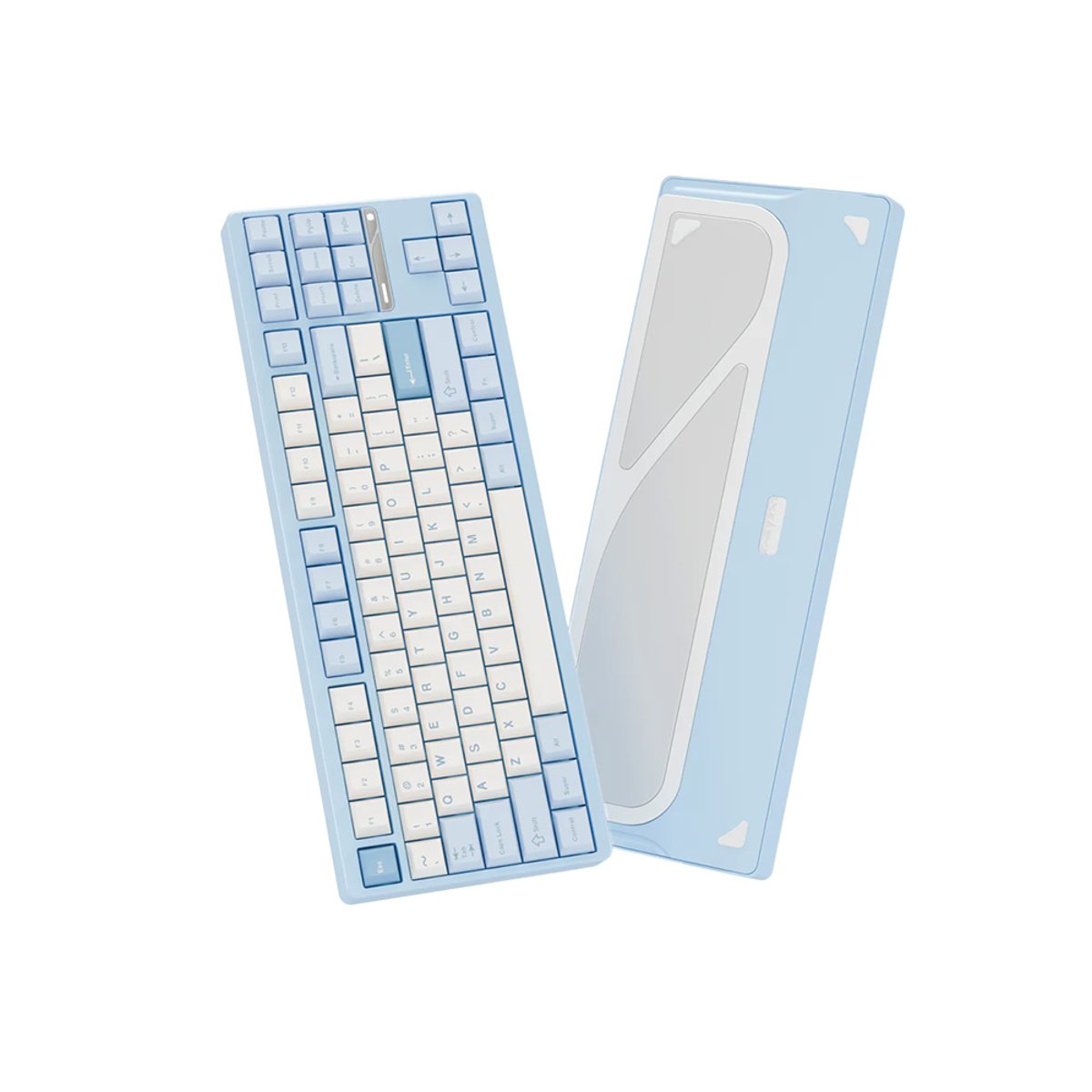 Qwerty Keys EVO80 客製化鍵盤成品(Thocky-Spray-coated Iceberg)