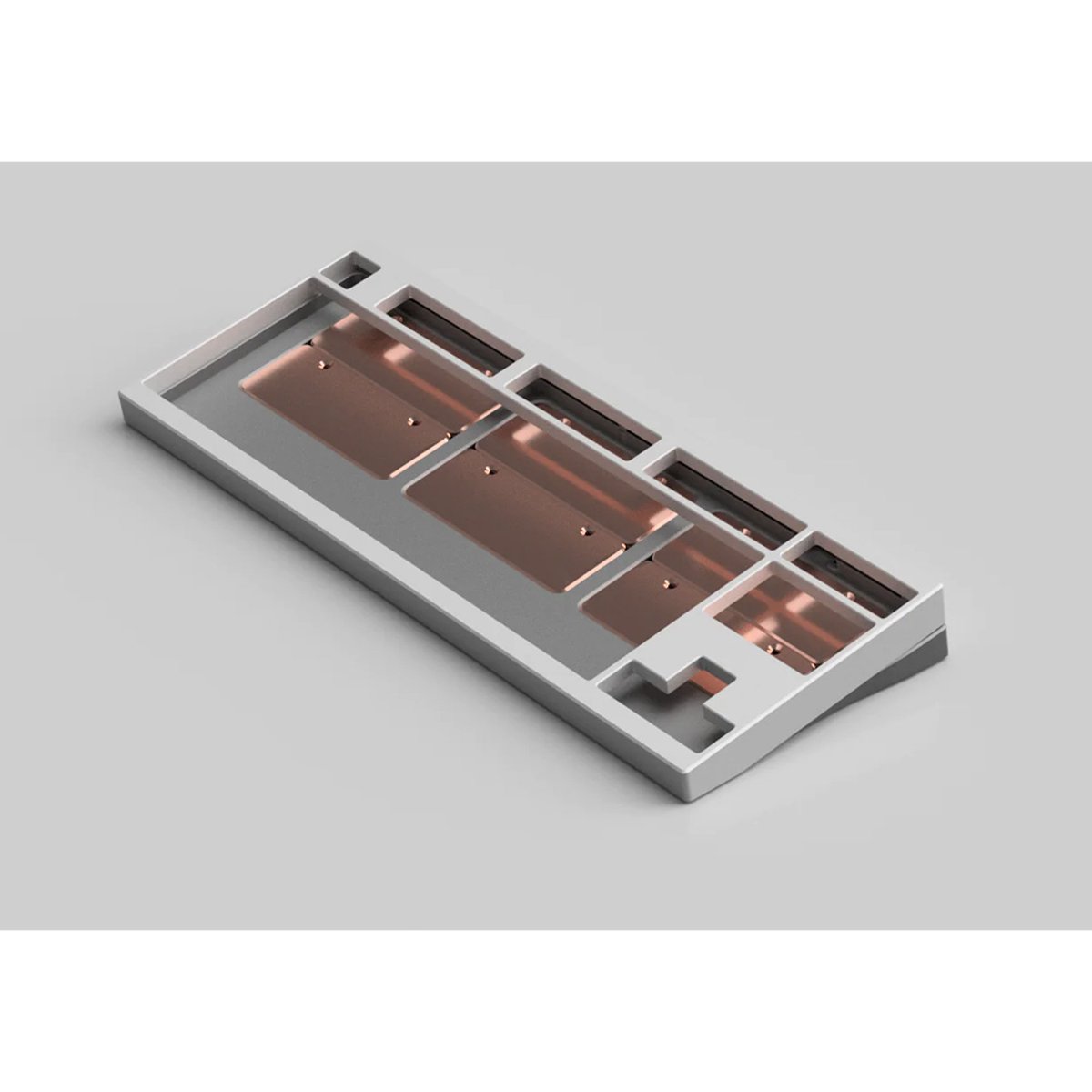 [外殼] Geonworks F1-8X V2 客製化鍵盤外殼(WK-陽極銀+灰)