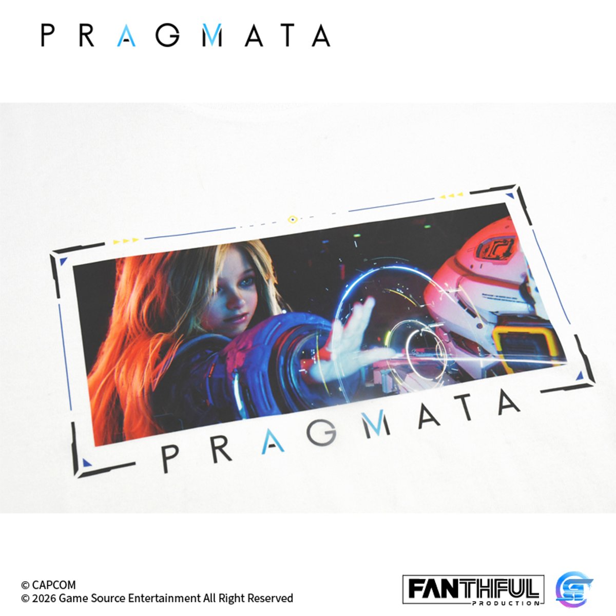 Fanthful《人機迷網》Pragmata 純棉T-Shirt(XL-白色)