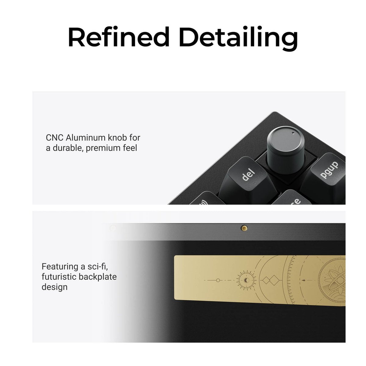 Keychron Q1 Ultra 8K (Q1U-P4) ZMK 75% 全鋁殼三模無線機械鍵盤(貝殼白-Keychron Silk POM 香蕉軸)