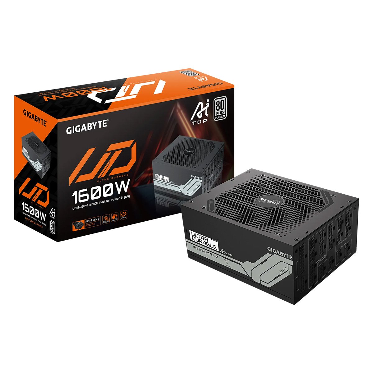 Gigabyte UD1600PM PG5 AI TOP ATX3.1 PCIe 5.1 白金牌全模組電源供應器