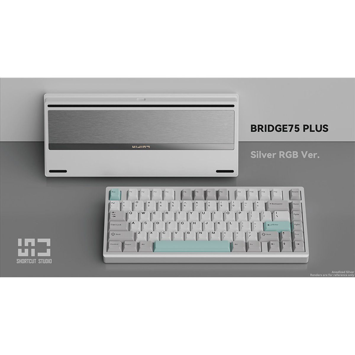 ShortCut Studio Bridge 75 Plus 三模 客製化機械鍵盤(陽極銀)