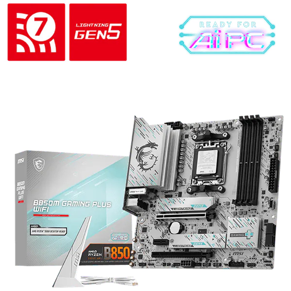 MSI B850M GAMING PLUS WIFI mATX主機板