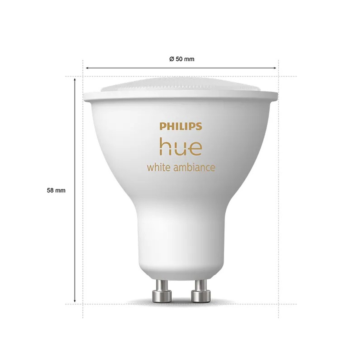 Philips Hue White Ambiance 4.2W GU10 黃白光智能燈泡
