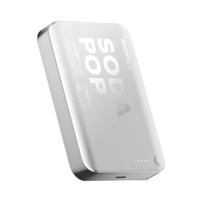 MOMAX 1-POWER PASS 10000mAh磁吸流動電源(IP166)(銀色)