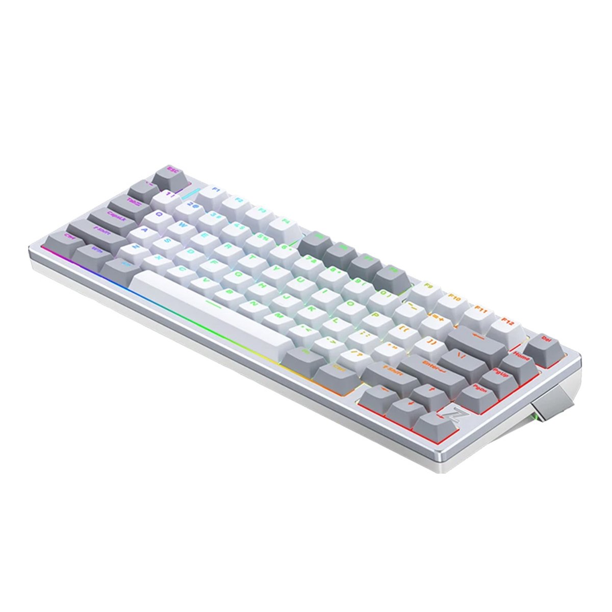 MCHOSE Z75 CNC鋁金屬上蓋 Hot-Swappable 75% Layout 三模 機械鍵盤(Sliver-夜熒軸)