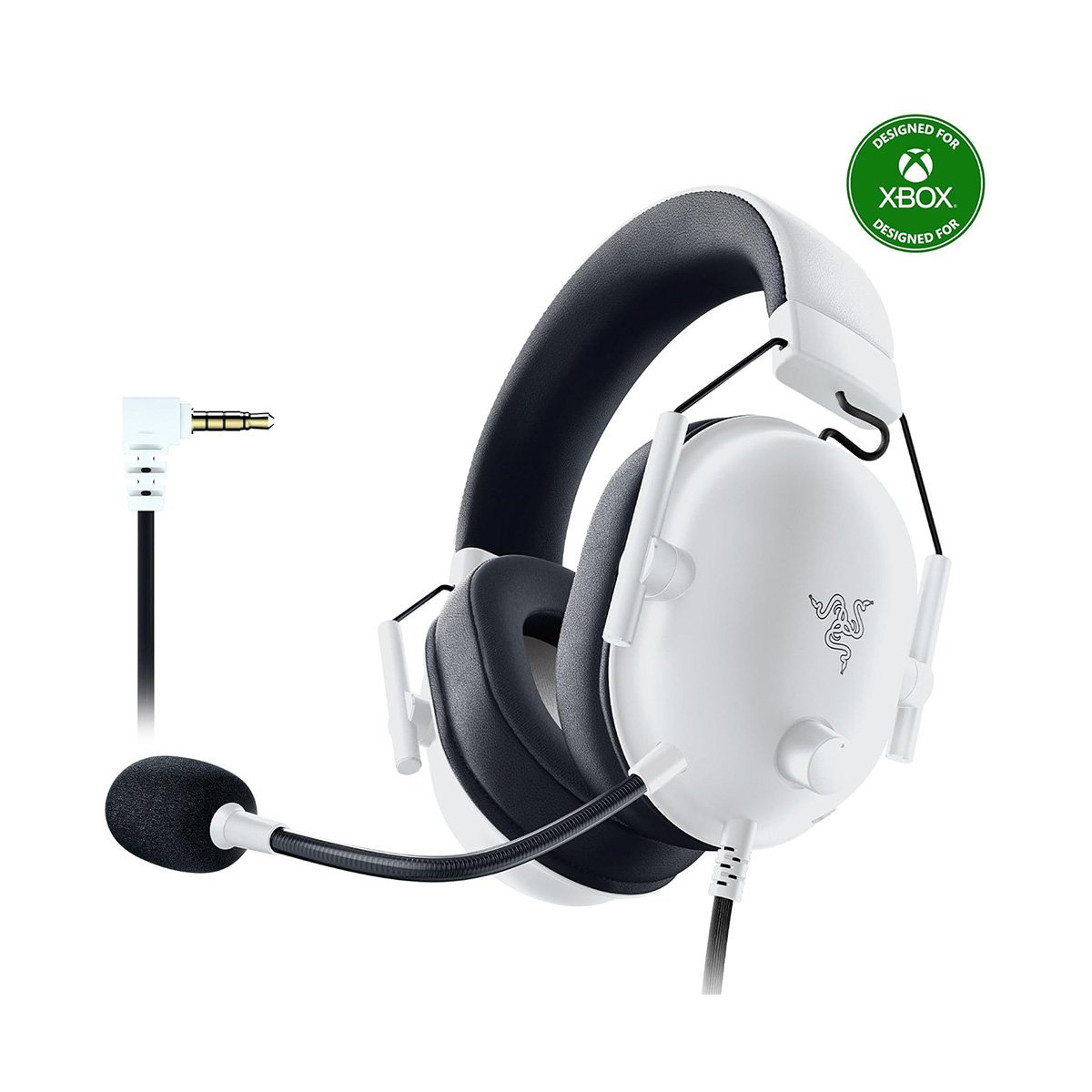 Razer BlackShark V2 X 有線遊戲耳機(3.5mm)(Xbox/PC-Mercury-白色)