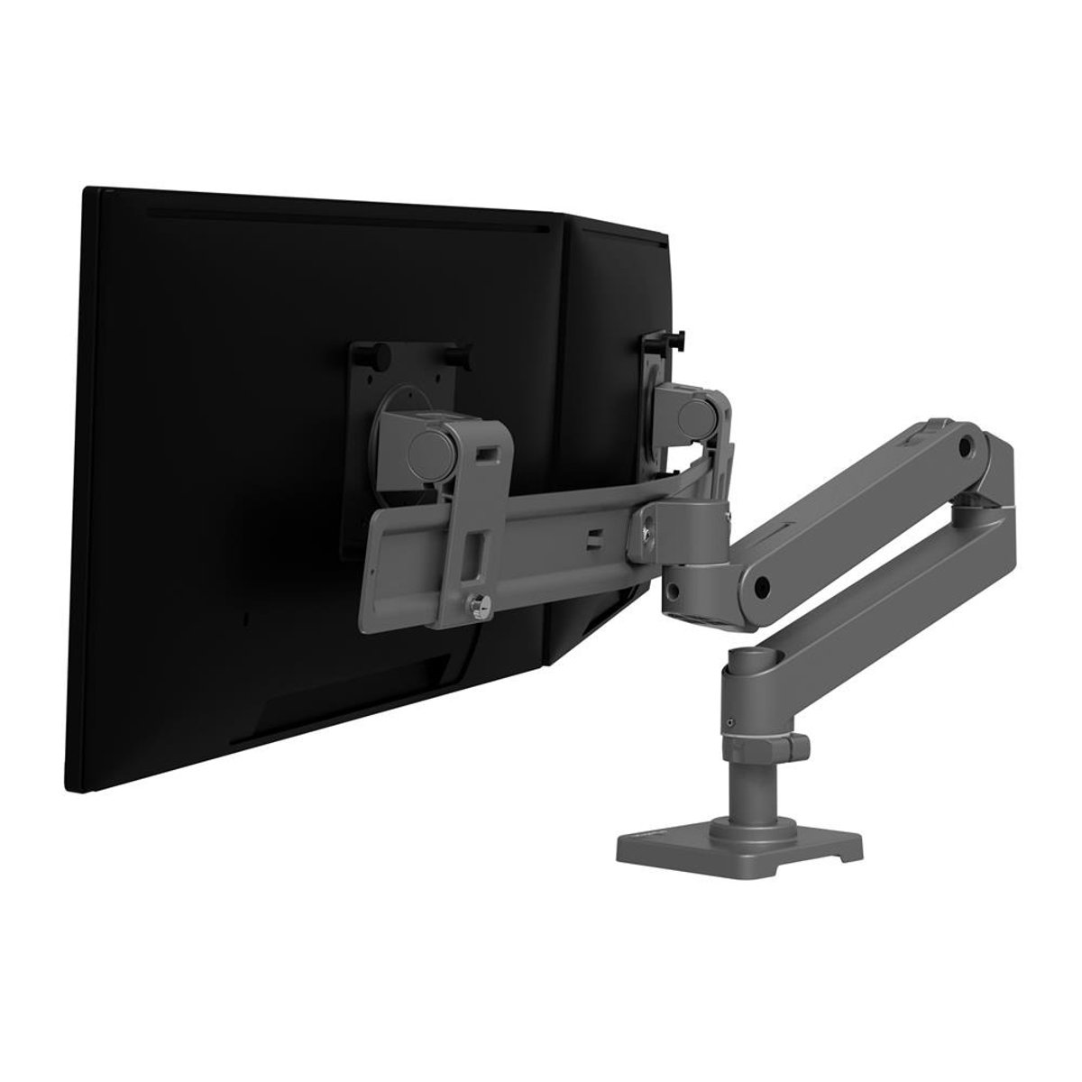 Ergotron LX PRO ARM 單臂雙顯示器支架 45-684-293(桌夾-灰色)